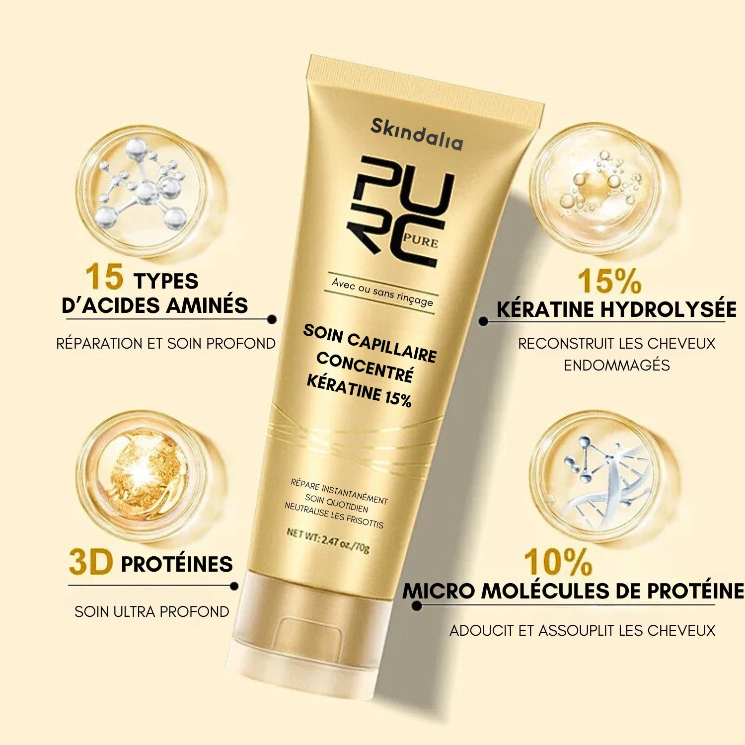 Concentrated Keratin Magic Care 15% (in French)