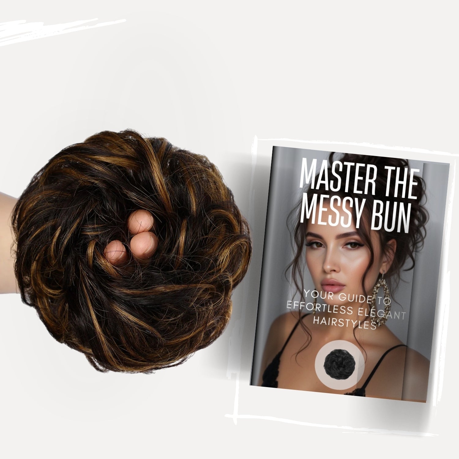 Messy Bun Extension (100% Human Hair) + FREE Guide (eBook)